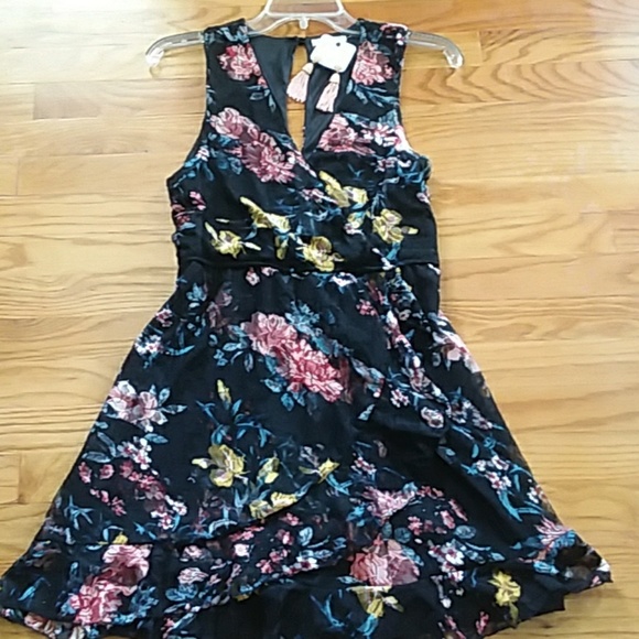 GORGEOUS FRANCESCA'S COLLECTION LACE, FLORAL DRESS - Picture 1 of 7